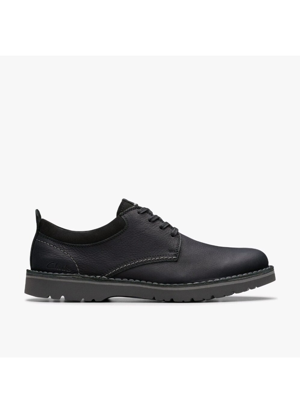 Clarks Men's Eastridge Low Black Leather Sz. 9.5M